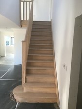 Oak staircase made - to, measure