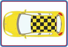 Renault Clio chequered Roof graphics stickers decals