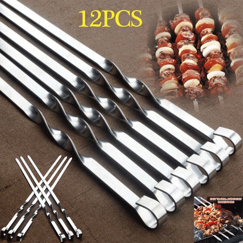 12pcs barbecue meat skewers - barbecue,