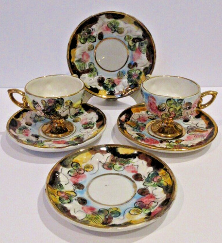 Vintage capodimonte footed - vintage,