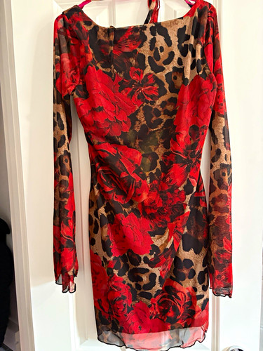 Boohoo womens red animal print - womens,