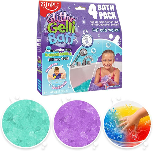 Glitter gelli baff purple - baff,