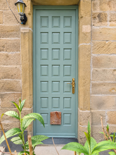 Solid mahogany front door