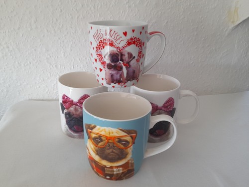 Pug mugs girl with - 4,