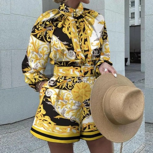 Women printed long sleeve - women's,