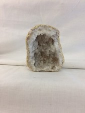 Medium Size Opened Half Crystal Geode  9cm x 7cm (H12)