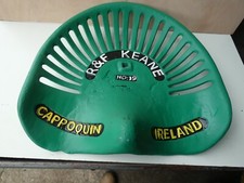 TRACTOR   IMPLEMENT   SEAT   VINTAGE   R & F  KEANE  CAPPOQUIN  IRELAND NO 19