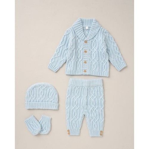 Baby pram set arran knit - baby,