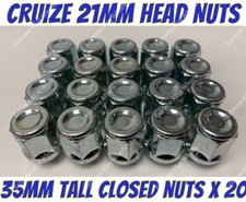 Alloy Wheel Nuts 21mm Head x 20 M12x1.5 Dodge Aries Avenger Caliber Caravan