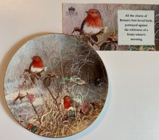 Coalport Decorative Plate Frosty Mornings Robin Redbreast 