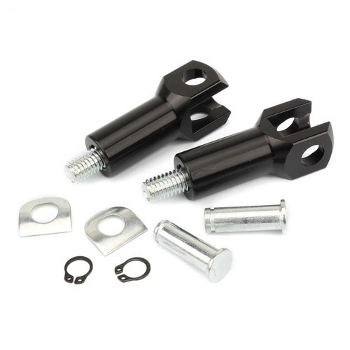 Black passenger foot peg - black,