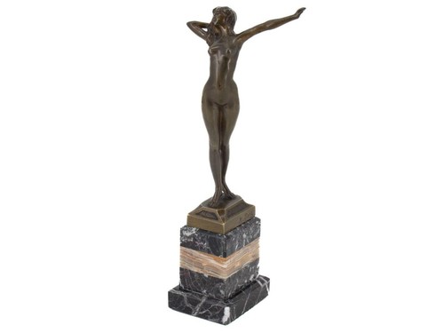 Art nouveau bronze sculpture - art,