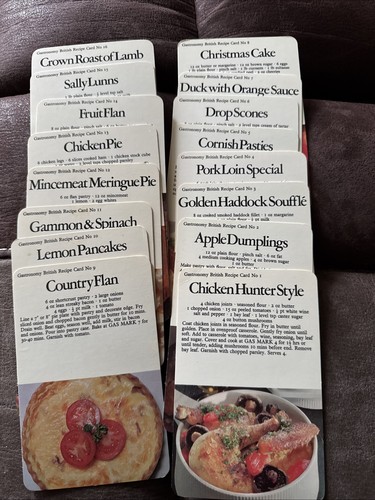 Vintage recipe cards