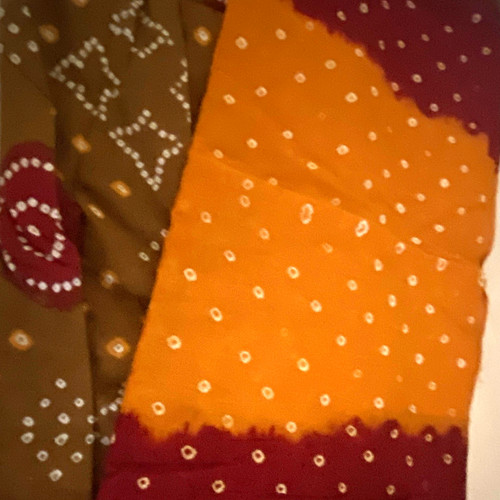 Orange brown and - brown, red