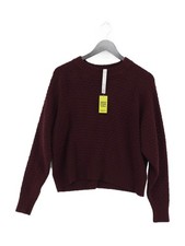 Lululemon Women's Jumper M Purple Viscose with Nylon, Acrylic, Cashmere Pullover