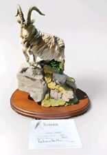 TEVIOTDALE MOUNTAIN GOAT LTD EDIT 39/750 SCULPTURE  WITH COA TOM MACKIE STUNNING