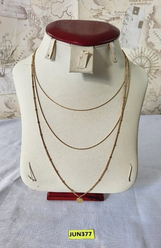 Divided gold layered chain - divided,