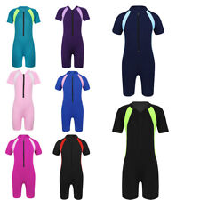 Kids Boys Girls Swimsuit Ziped
