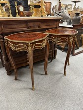 Pair Louis XV Style Marquetry