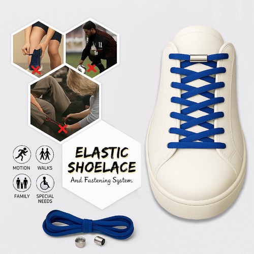 Tie elastic shoe laces - no,