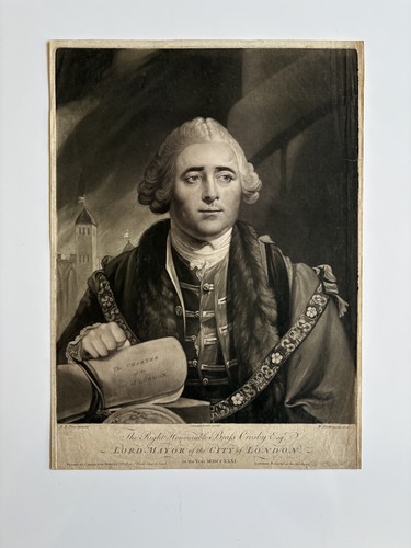 Antique 1771 mezzotint - antique,