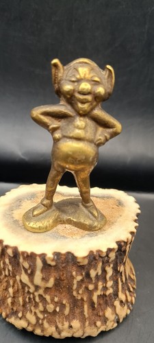 Solid brass pixie sculpture - solid,