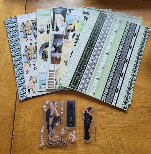 Hunkydory art deco foiled - hunkydory, card
