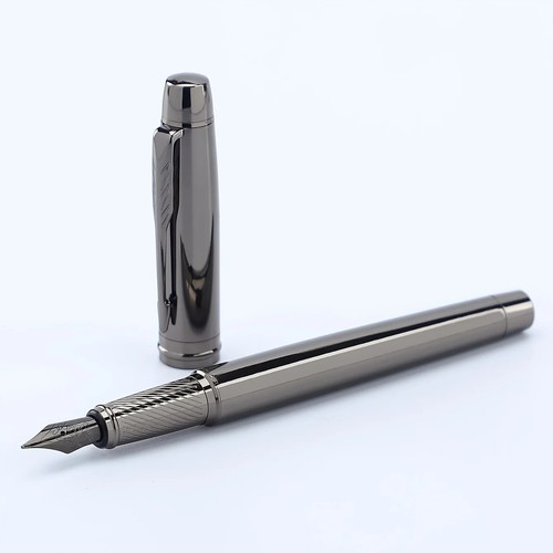 Silver grey metal - grey, pen