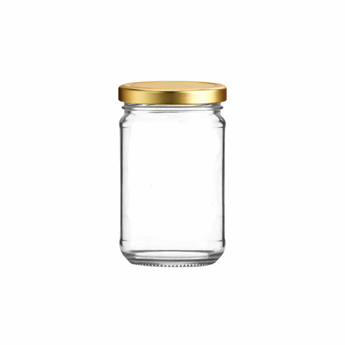 1lb glass honey jar with - honey,