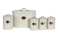 5pc Kitchen Set Bread Bin Tea