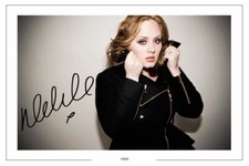 ADELE SIGNED PHOTO PRINT AUTOGRAPH MUSIC 