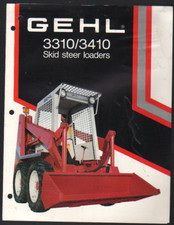 GEHL 3310 and 3410 Skid Steer Loaders Brochure Leaflet