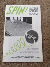 SUBBUTEO Spin Leaflet Subbuteo