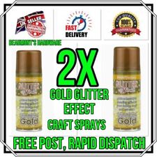2x Gold Glitter Spray Paint