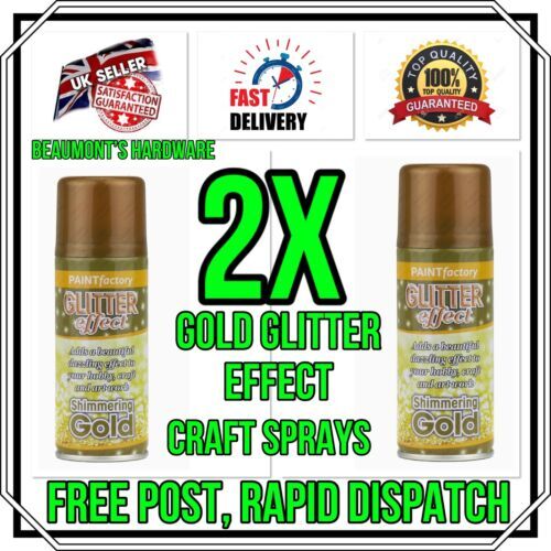 Gold glitter spray - 2x,