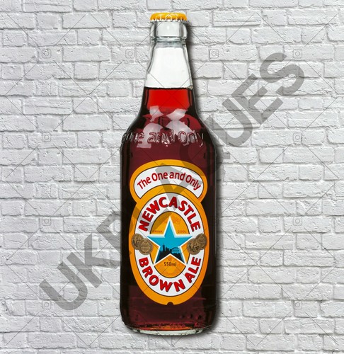 Newcastle brown ale 4ft wall - brown,