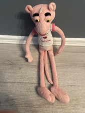 Vintage pink panther plush toy - vintage,