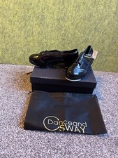 Leather Mary Jane Tap Shoes Jazz Uk6 lace up Ballroom Dance Practice Perform 