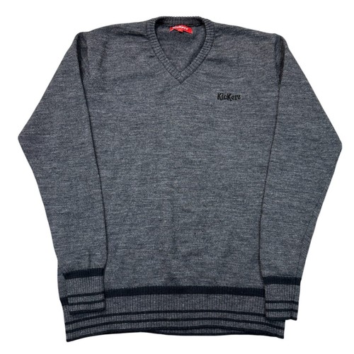 Kickers grey knit jumper - kickers,