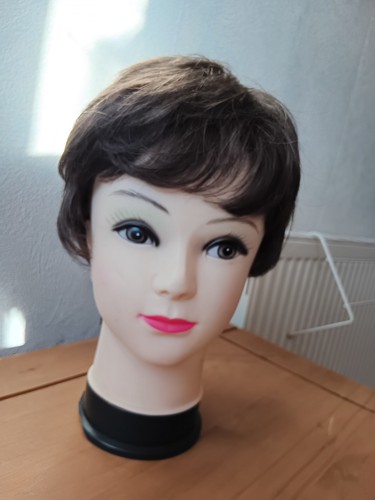 Ladies wig short style dark - wig,