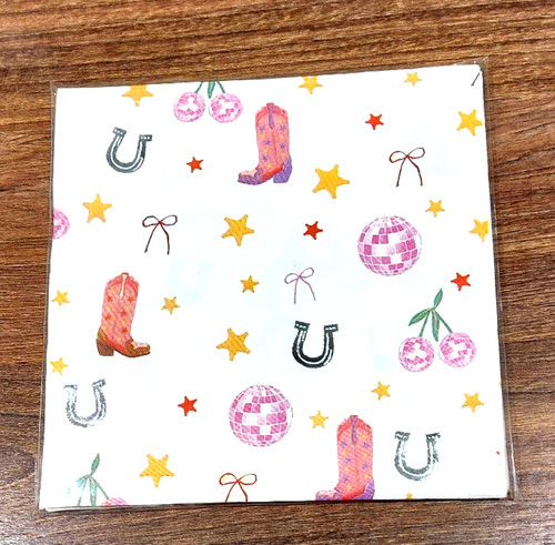 Paper napkins cowboy - 10,