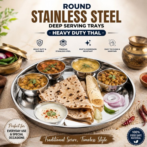 Round stainless steel deep - round,