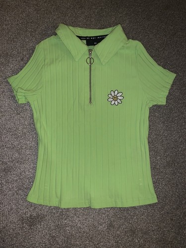 Lazy oaf top polo zip - oaf, green
