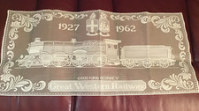 GREAT WESTERN RAILWAY KING GEORGE V LACE CLOTH MEMORABILIA 1927 1962 TRAIN