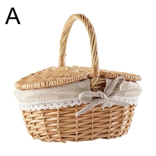 Handmade wicker picnic - wicker, basket