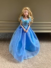 MATTEL CINDERELLA BARBIE DOLL IN A BLUE BALL GOWN FROM THE LIVE ACTION MOVIE