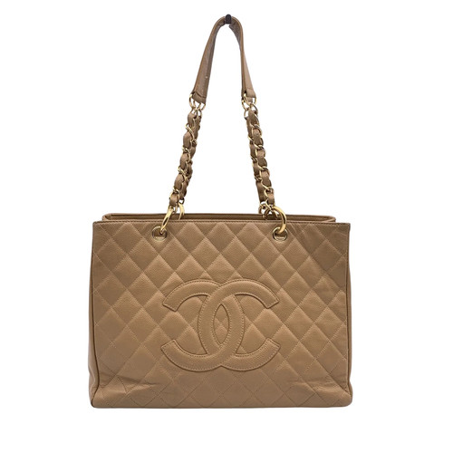 Chanel gst grand beige quilted - gst,