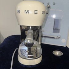 Smeg ECF02CRUK Espresso Coffee Machine with 15 Bar Pump, 1350W, Cream