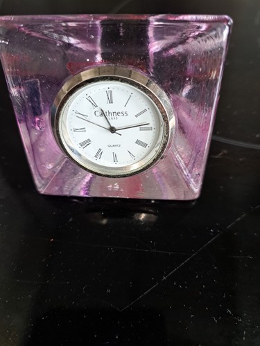 Caithness clock paper weight - caithness, clock/paper