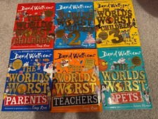 David Walliams World’s Worst Hardbacks X6